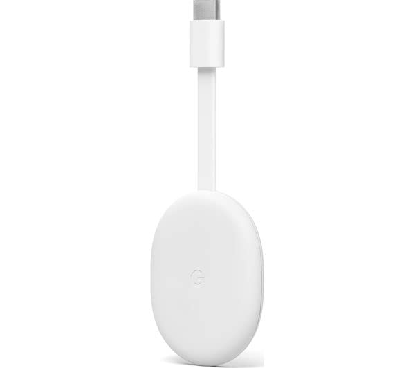 Chromecast with Google TV (4K) Snow – Stream Netflix, NOWTV & More in 4K HDR with Voice Search