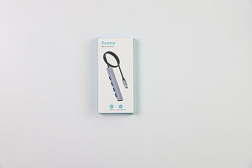 Aceele USB Hub 3.0 with 4ft Long USB Extension Cable, Splitter 4 Port with 5Gbps Data Transfer, Extender for Laptop, Desktop PC, MacBook