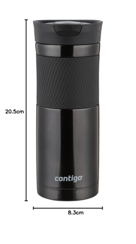 Contigo Byron Snapseal Travel Mug | Stainless Steel Thermal Mug | Vacuum Flask | Leakproof Tumbler | Coffee to Go Mug with BPA Free Easy-Clean Lid
