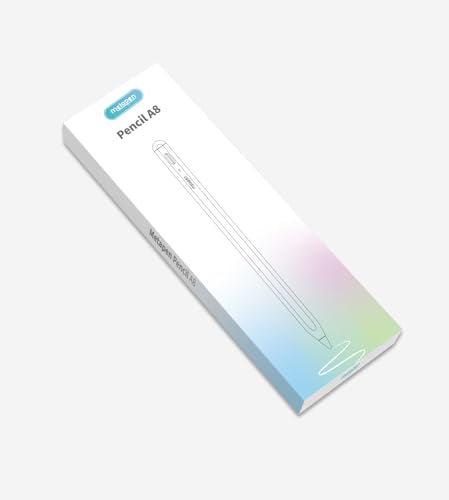 Metapen Pencil A8 Compatible iPad 2X Faster Charge, Palm Rejection, Tilt Sensitivity Stylus Pen Compatible Apple iPad/ Pro 12.9/11/13 Inch, iPad Air 3-6, iPad Mini 5/6