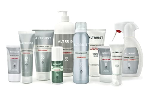 ALTRUIST. Dermatologist Sunscreen SPF 50 – Superior 5-star UVA protection by Dr Andrew Birnie, suitable for sensitive skin