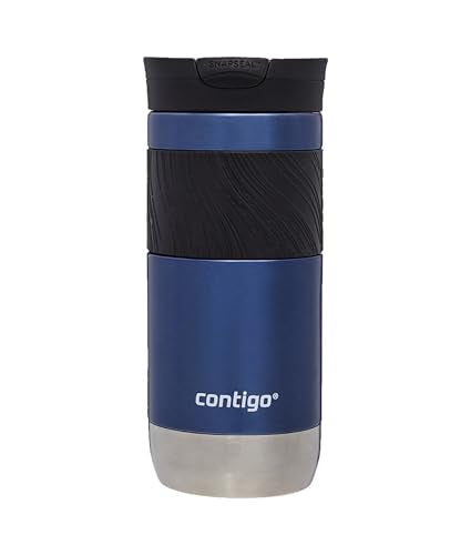 Contigo Byron Snapseal Travel Mug | Stainless Steel Thermal Mug | Vacuum Flask | Leakproof Tumbler | Coffee to Go Mug with BPA Free Easy-Clean Lid