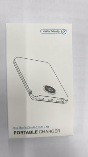 LKOUY 22.5W Super Fast Charging Power Bank – Ultra Slim, Lightweight, Triple Ports USB