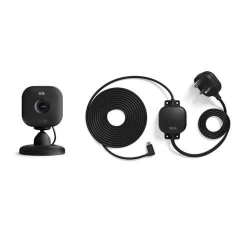 New Blink Mini 2 – Plug-in smart security camera, HD night view in colour, built-in spotlight, two-way audio, motion detection, works with Alexa (Black)