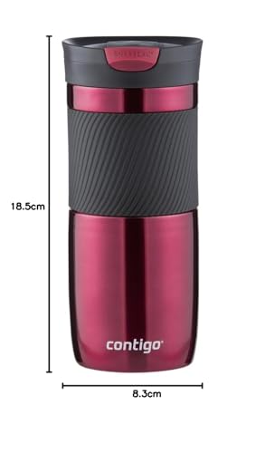 Contigo Byron Snapseal Travel Mug | Stainless Steel Thermal Mug | Vacuum Flask | Leakproof Tumbler | Coffee to Go Mug with BPA Free Easy-Clean Lid