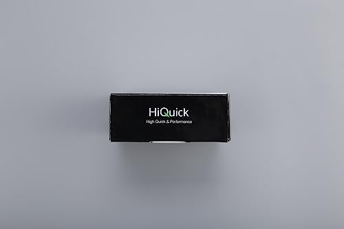 HiQuick 8 x 2800mAh AA NI-MH Rechargeable Batteries with 4-slot LCD Batter Charger, Fast Charging Function, Type C and Micro USB Input, Battery and Charger Set