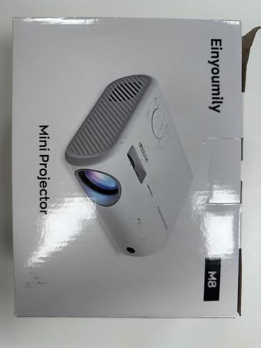 Mini Projector Portable 20000 Lux Projector 4K Supported 180° Rotation & Auto Keystone, Outdoor Compatible with TV Stick/Windows/iOS/Android/HDMI/USB (1080P)