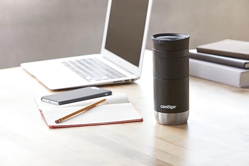 Contigo Byron Snapseal Travel Mug | Stainless Steel Thermal Mug | Vacuum Flask | Leakproof Tumbler | Coffee to Go Mug with BPA Free Easy-Clean Lid