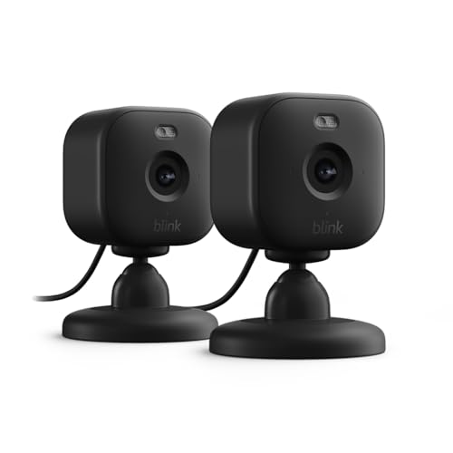 New Blink Mini 2 – Plug-in smart security camera, HD night view in colour, built-in spotlight, two-way audio, motion detection, works with Alexa (Black)