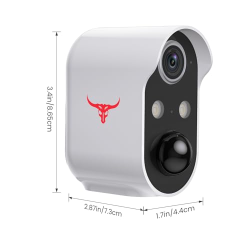 Aiwit 1080p Wireless Security Camera, Indoor/Outdoor Surveillance Bullet Cam, Live View, AI Human Detection, Night Vision, 2-Way Audio, IP65 Waterproof, Cloud Storage