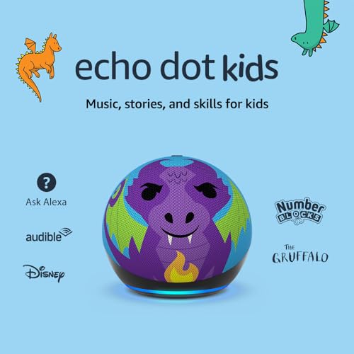 Echo Dot Kids | Wi-Fi and Bluetooth smart speaker with Alexa