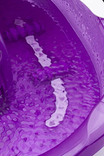 Sensio Spa Pedicure Foot Massager Bath – Heat, Bubbles & 9 Massage Accessories for Ultimate Home Foot Therapy, White & Purple