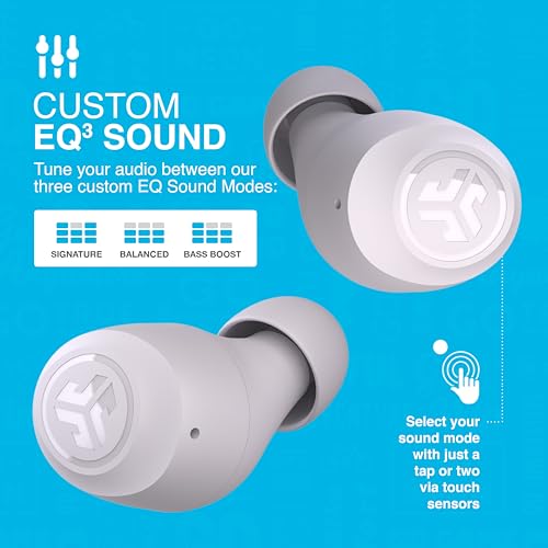 JLab Go Air Pop+ True Wireless Earbuds – Bluetooth Earphones with 35H Playtime, USB-C Charging Case, EQ3 Sound & Multipoint, Black