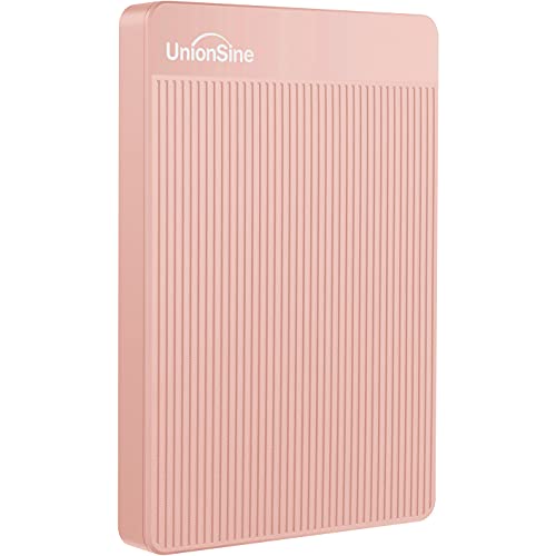 UnionSine External Hard Drive 500GB Ultra Slim Portable USB 3.0 HDD StorageCompatible for PC,Mac, Laptop, Xbox, Xbox one