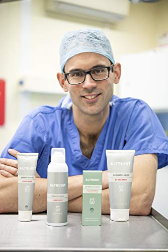 ALTRUIST. Dermatologist Sunscreen SPF 50 – Superior 5-star UVA protection by Dr Andrew Birnie, suitable for sensitive skin