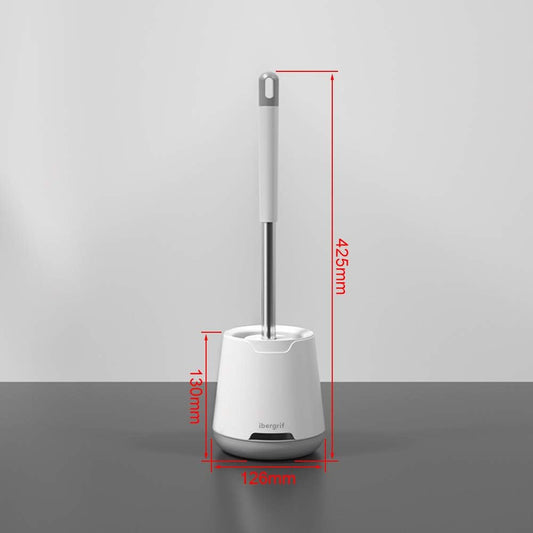 Silicone Toilet Brushes & Holders, Deep Cleaner, Toilet Brush with Quick Drying Holder Set for Bathroom