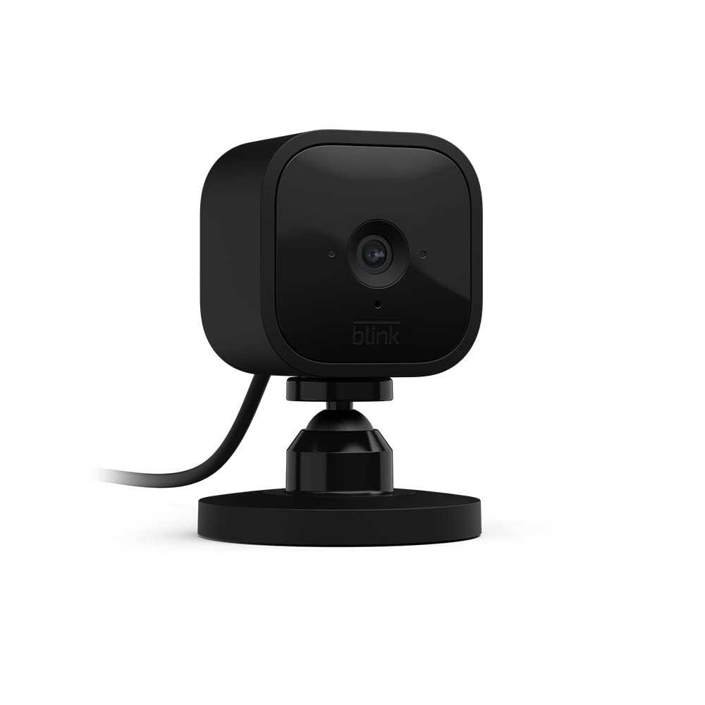 Blink Mini | Indoor plug-in pet security camera, 1080p HD day and night video, motion detection, two-way audio, easy setup, Alexa enabled — 1 camera