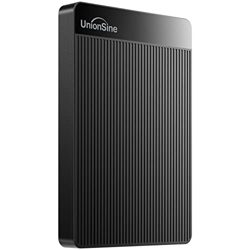 UnionSine External Hard Drive 500GB Ultra Slim Portable USB 3.0 HDD StorageCompatible for PC,Mac, Laptop, Xbox, Xbox one