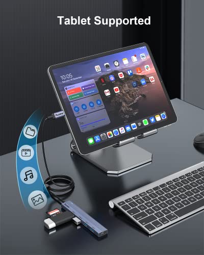 Aceele USB Hub 3.0 with 4ft Long USB Extension Cable, Splitter 4 Port with 5Gbps Data Transfer, Extender for Laptop, Desktop PC, MacBook