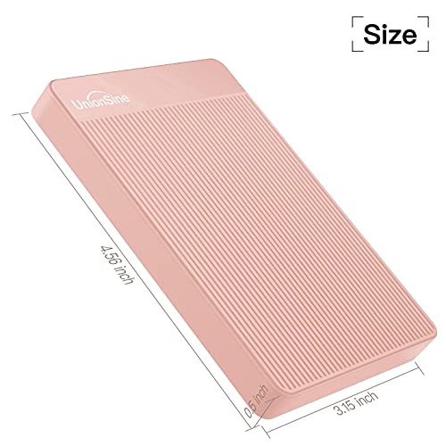 UnionSine External Hard Drive 500GB Ultra Slim Portable USB 3.0 HDD StorageCompatible for PC,Mac, Laptop, Xbox, Xbox one