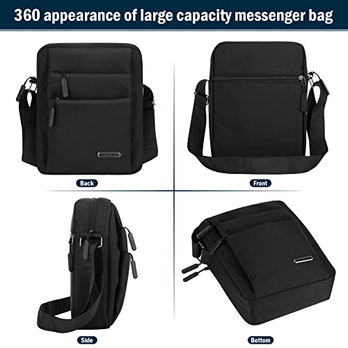 Messenger Bag Shoulder Crossbody Bags Men's Small Side Casual Handbag Waterproof Anti Theft Lightweight and Multiple Pockets for Men Women Outdoor Daily Use