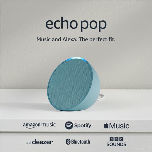 Echo Pop | Full sound compact Wi-Fi and Bluetooth smart speaker with Alexa | Lavender Bloom