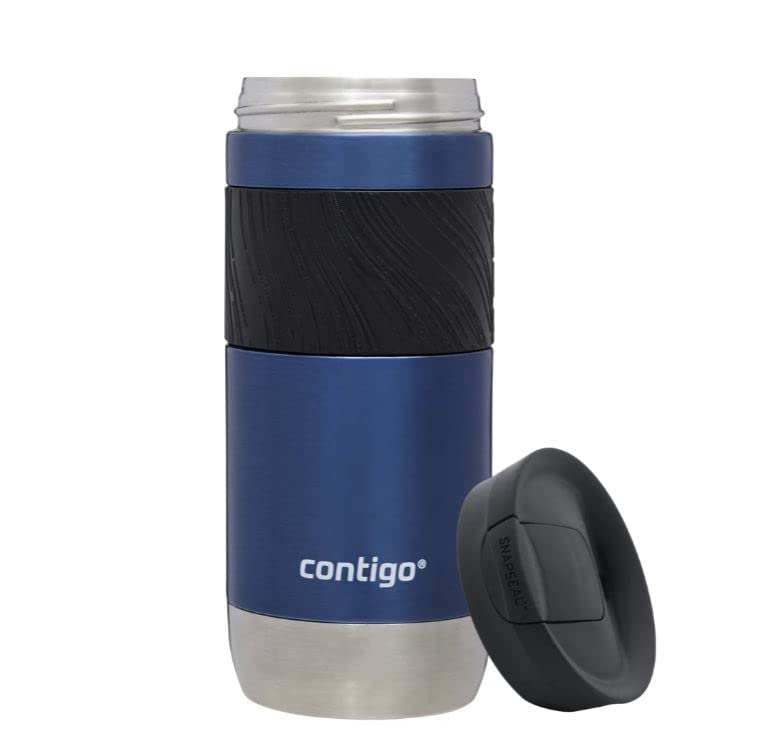 Contigo Byron Snapseal Travel Mug | Stainless Steel Thermal Mug | Vacuum Flask | Leakproof Tumbler | Coffee to Go Mug with BPA Free Easy-Clean Lid