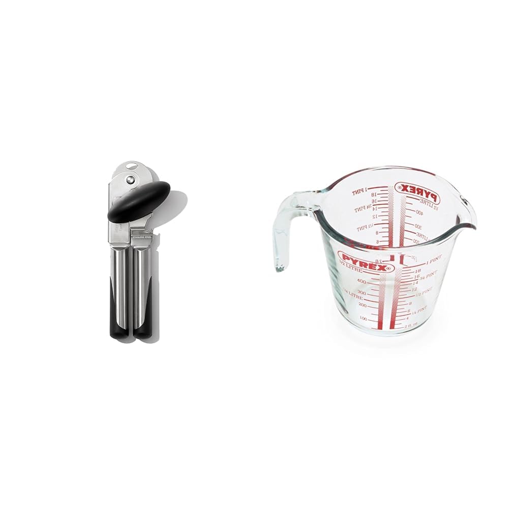 OXO Good Grips Soft Handled Tin Opener, Black/Silver