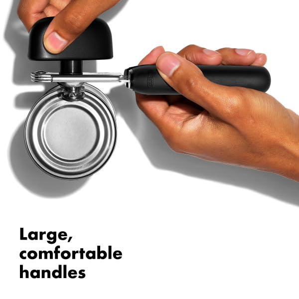 OXO Good Grips Soft Handled Tin Opener, Black/Silver