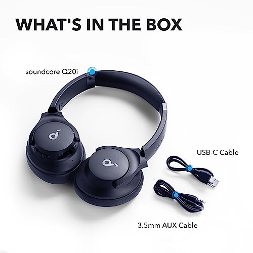 Soundcore by Anker Hybrid Active Noise Cancelling Wireless Over-Ear Headphones – Foldable Bluetooth with Hi-Res Audio, Powerful Bass & Customizable App Controls