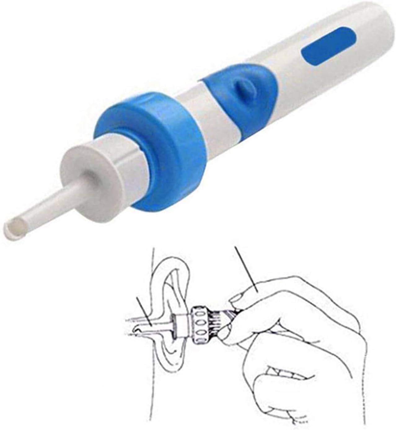 Podofree Painless Earwax Remover Kit – Gentle Silicone Ear Cleaner with Suction for Adults, Kids & Elderly – Compact Ear Flushing Tool for Safe Earwax Removal