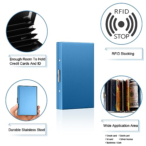 Vicloon Metal Card Holder Wallet,Ultra Thin Stainless Steel Metal Wallets RFID Blocking Credit Card Wallet Holder for Men & Women,Best Card Protector