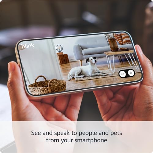 New Blink Mini 2 – Plug-in smart security camera, HD night view in colour, built-in spotlight, two-way audio, motion detection, works with Alexa (Black)
