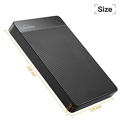 UnionSine External Hard Drive 500GB Ultra Slim Portable USB 3.0 HDD StorageCompatible for PC,Mac, Laptop, Xbox, Xbox one