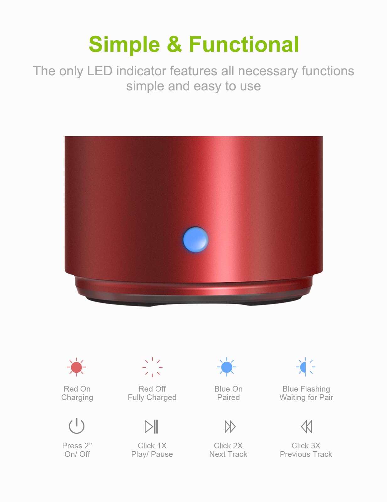 EWA A106 Pro Wireless Mini Bluetooth Speaker with Travel Case – IP67 Waterproof, Custom Bass Radiator, Portable & Loud (Black)