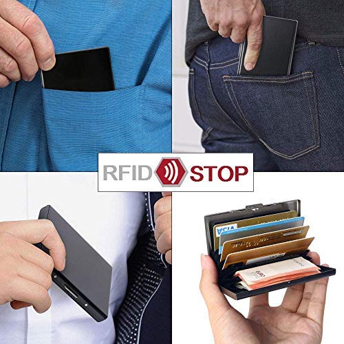 Vicloon Metal Card Holder Wallet,Ultra Thin Stainless Steel Metal Wallets RFID Blocking Credit Card Wallet Holder for Men & Women,Best Card Protector