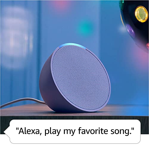 Echo Pop | Full sound compact Wi-Fi and Bluetooth smart speaker with Alexa | Lavender Bloom