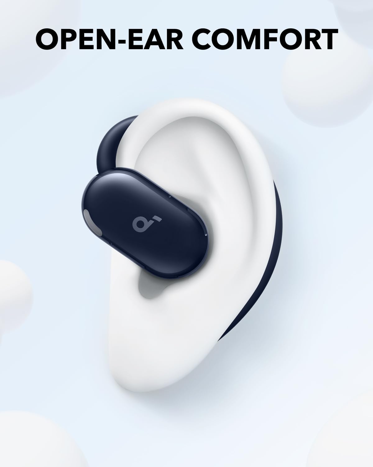 Soundcore V20i by Anker Open-Ear Headphones, Adjustable Ear Hooks, Ultra-Comfort, Snug Fit, Powerful Sound, Clear Calls,Bluetooth