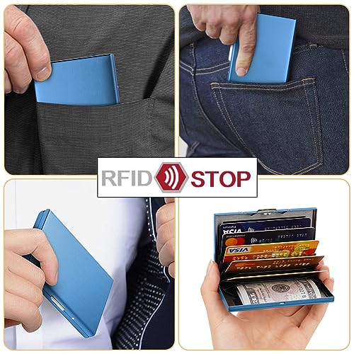 Vicloon Metal Card Holder Wallet,Ultra Thin Stainless Steel Metal Wallets RFID Blocking Credit Card Wallet Holder for Men & Women,Best Card Protector