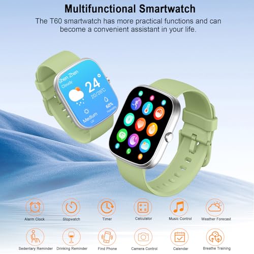 Smart Watch for Men Women Answer/Make Calls, 1.91" Fitness with Heart Rate Sleep Monitor, Step Counter Fitness Sports Activity Waterproof