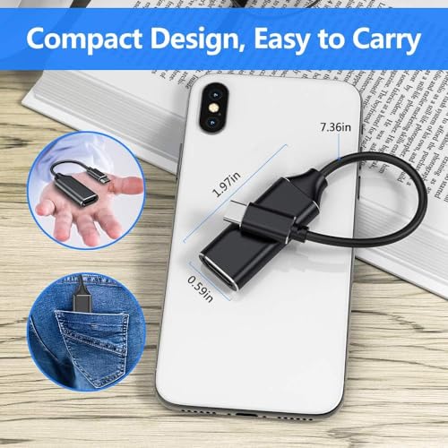 USB C to HDMI Adapter, Type c to HDMI 4K with Video Audio Output for iPhone 15,MacBook Pro Samsung Note, Huawei Mate