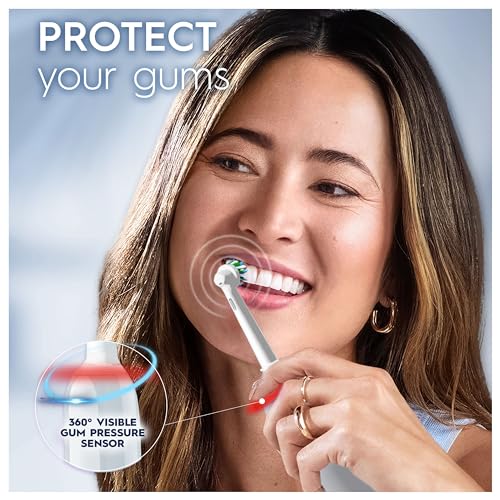Oral-B Pro Electric Toothbrush For Adults, 1 Cross Action Toothbrush Head & Travel Case, 3 Modes with Teeth Whitening, 2 Pin EU Plug, Black, Oral B