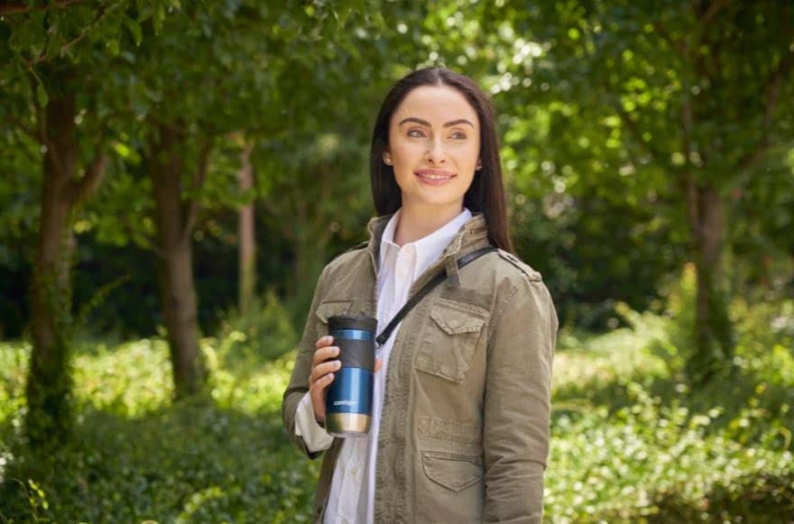 Contigo Byron Snapseal Travel Mug | Stainless Steel Thermal Mug | Vacuum Flask | Leakproof Tumbler | Coffee to Go Mug with BPA Free Easy-Clean Lid