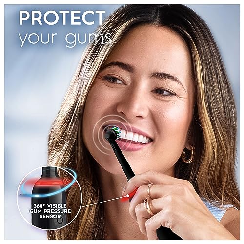 Oral-B Pro Electric Toothbrush For Adults, 1 Cross Action Toothbrush Head & Travel Case, 3 Modes with Teeth Whitening, 2 Pin EU Plug, Black, Oral B
