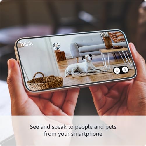 New Blink Mini 2 – Plug-in smart security camera, HD night view in colour, built-in spotlight, two-way audio, motion detection, works with Alexa (Black)