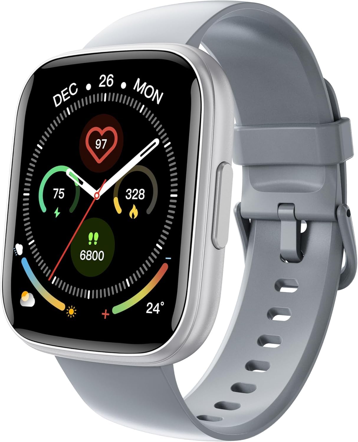 Smart Watch for Men & Women with Call Function, 1.95" HD Display, Heart Rate, SpO2, Sleep Tracker, 100+ Sports Modes, IP68 Waterproof Fitness Tracker for Android & iOS