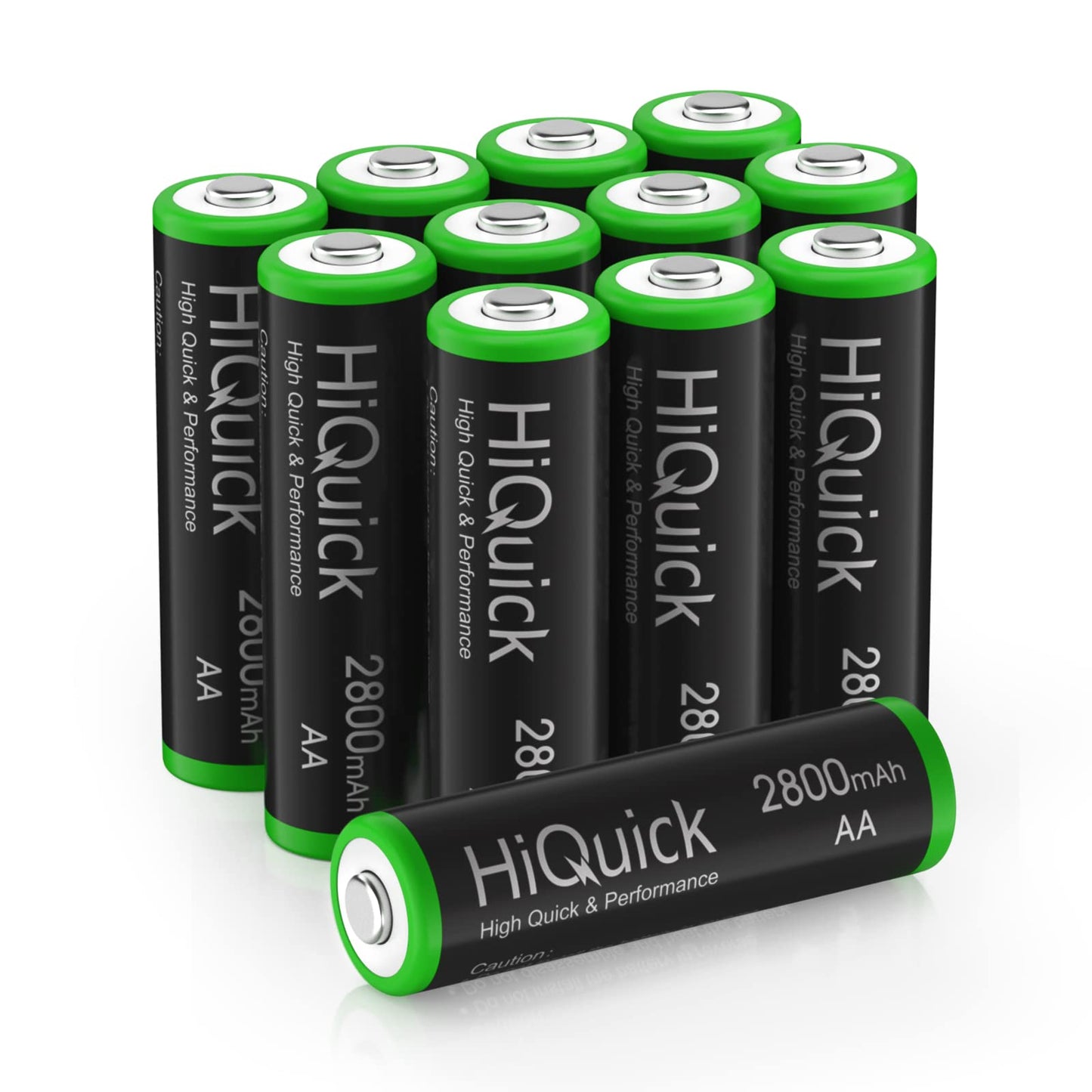 HiQuick Ni-MH AA 8pcs 2800mAh Rechargeable Batteries High Capacity 1.2 Volt(1.2 V) Rechargeable Battery AA Low Self-Discharge
