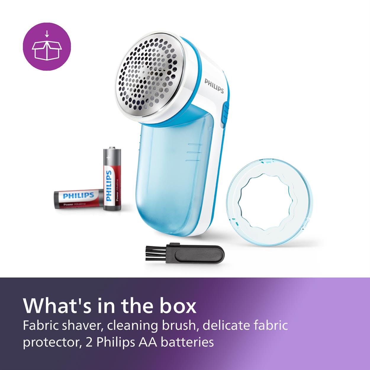 Philips Fabric Shaver, quick and effective removal of pills and bobbles - GC026/80