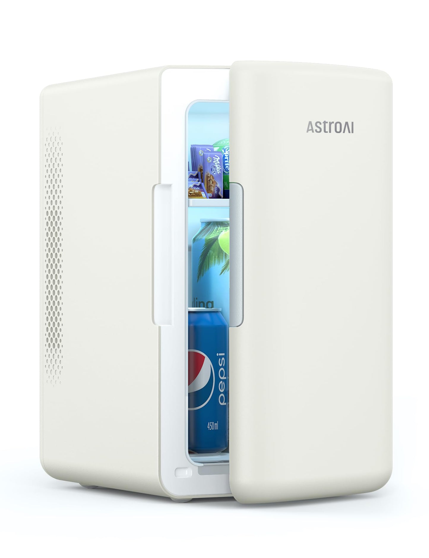 AstroAI 6L Mini Fridge – Portable Cooler & Warmer for Skincare, Drinks, Car, Bedroom & Travel (Deep Black)