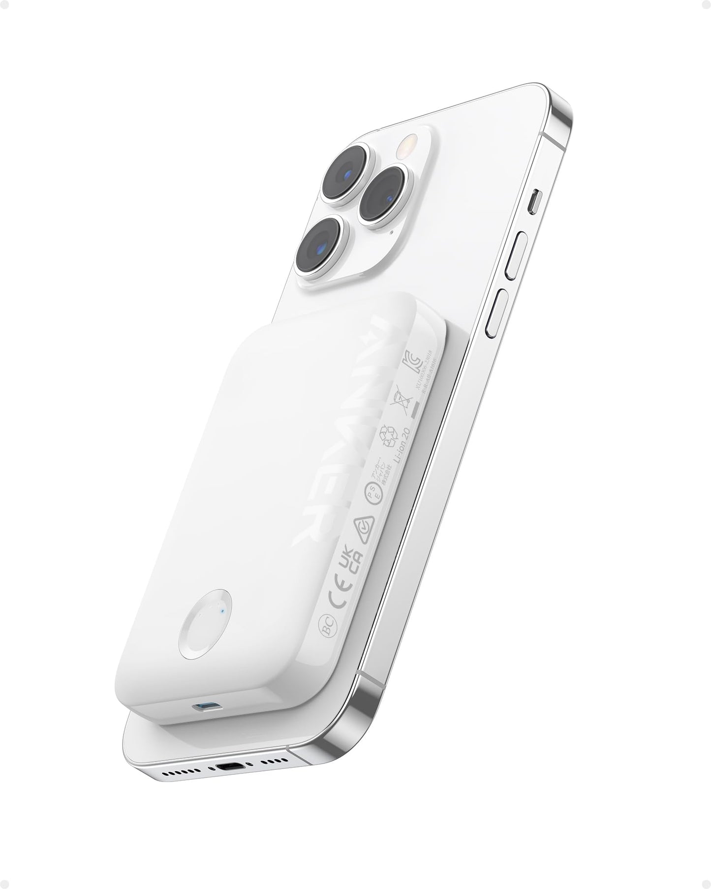 Anker Power Bank, 321 Magnetic Battery 5,000mAh Magnetic Wireless Portable Charger, Compatible with iPhone 15/15 Plus/15 Pro/15 Pro Max